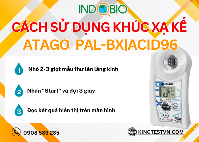 Cách sử dụng Khúc xạ kế đo độ ngọt và độ chua PAL-BX|ACID96 